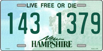 NH license plate 1431379