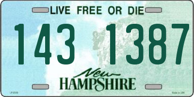NH license plate 1431387