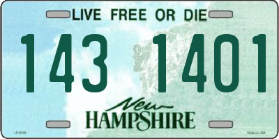 NH license plate 1431401