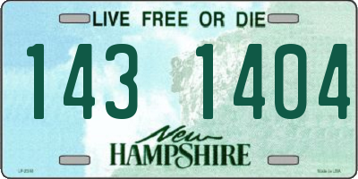 NH license plate 1431404