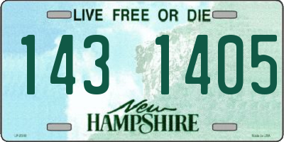 NH license plate 1431405