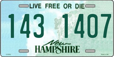 NH license plate 1431407