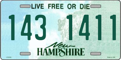 NH license plate 1431411