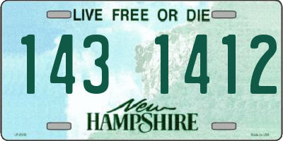 NH license plate 1431412