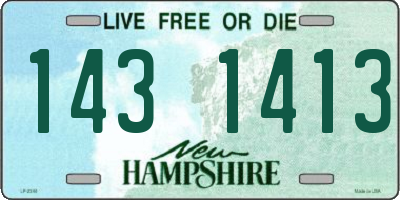 NH license plate 1431413