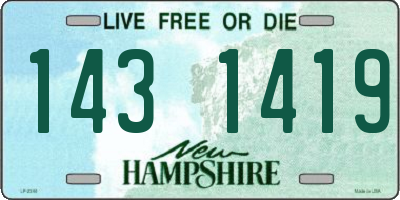 NH license plate 1431419