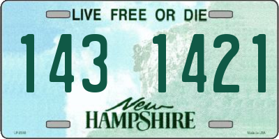 NH license plate 1431421