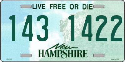 NH license plate 1431422