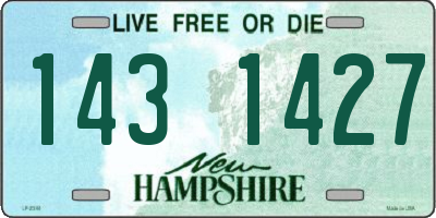 NH license plate 1431427