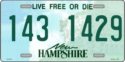 NH license plate 1431429
