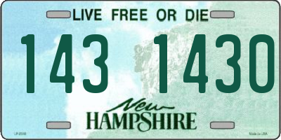 NH license plate 1431430