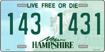 NH license plate 1431431
