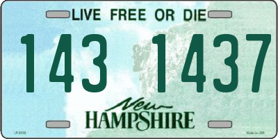 NH license plate 1431437