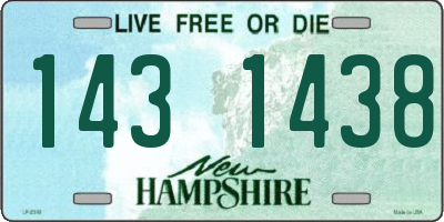 NH license plate 1431438