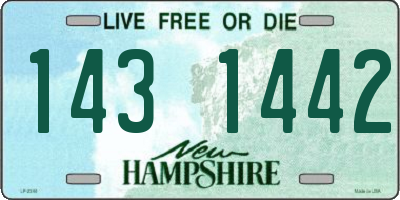 NH license plate 1431442
