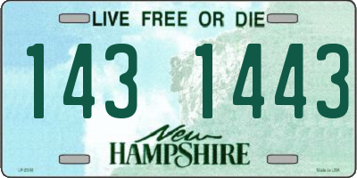 NH license plate 1431443