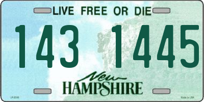 NH license plate 1431445