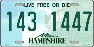 NH license plate 1431447
