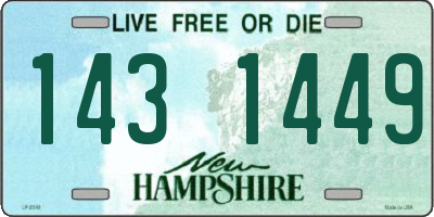 NH license plate 1431449