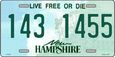 NH license plate 1431455