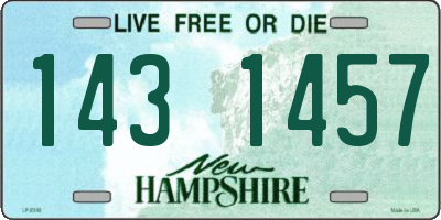 NH license plate 1431457