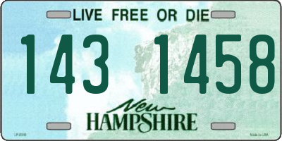 NH license plate 1431458