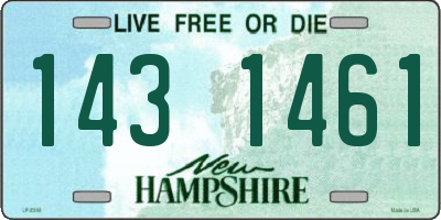 NH license plate 1431461
