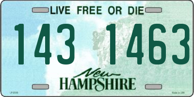 NH license plate 1431463