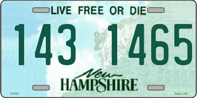 NH license plate 1431465
