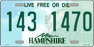 NH license plate 1431470