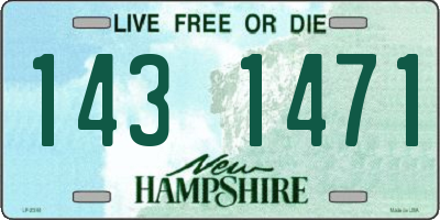 NH license plate 1431471