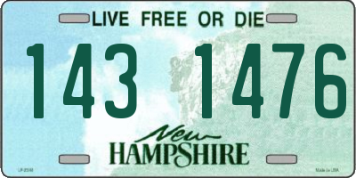NH license plate 1431476