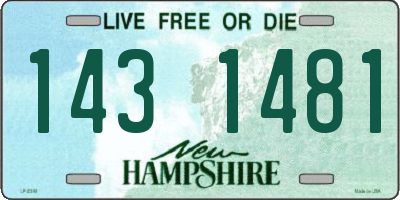 NH license plate 1431481