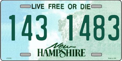 NH license plate 1431483