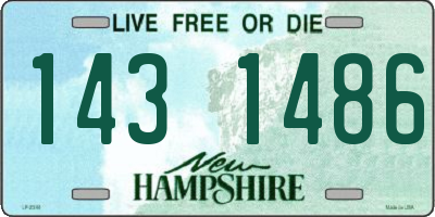 NH license plate 1431486