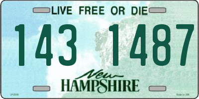 NH license plate 1431487