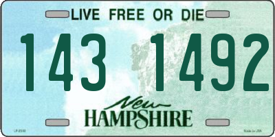 NH license plate 1431492