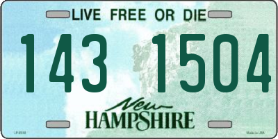 NH license plate 1431504
