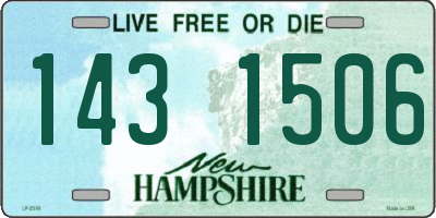 NH license plate 1431506