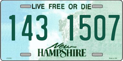NH license plate 1431507