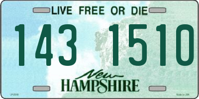 NH license plate 1431510