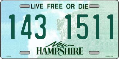 NH license plate 1431511