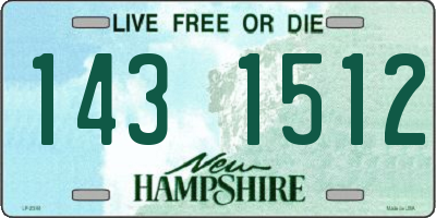 NH license plate 1431512