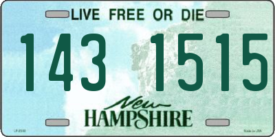 NH license plate 1431515