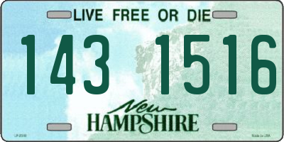 NH license plate 1431516
