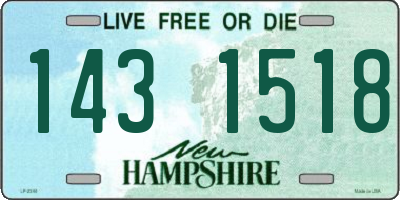 NH license plate 1431518