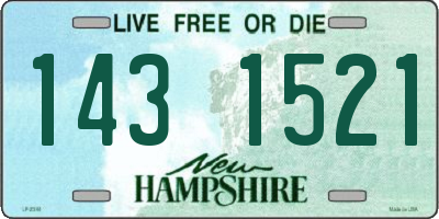NH license plate 1431521