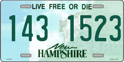 NH license plate 1431523