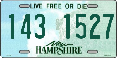 NH license plate 1431527