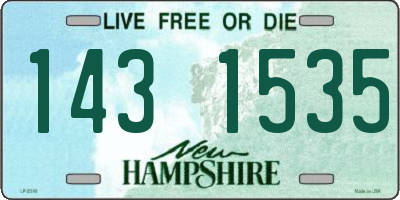NH license plate 1431535